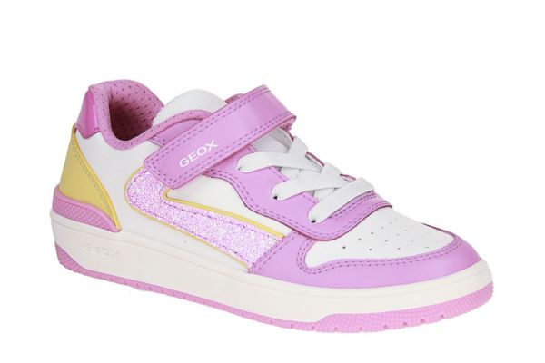 Geox Washiba Roze-Witte Sneaker  (J55HXA-C8F2V) - Schoenen Caramel (Sint-Job-in-’t-Goor)