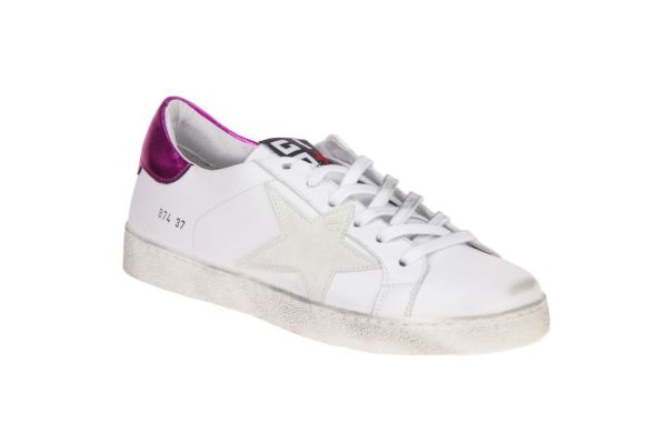 Gio+ Wit-Roze Sneaker  (G874S) - Schoenen Caramel (Sint-Job-in-’t-Goor)