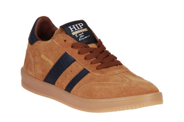 Hip Cognac-Blauwe Sneaker  (H1511 NATUREL) - Schoenen Caramel (Sint-Job-in-’t-Goor)