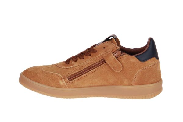 Hip Cognac-Blauwe Sneaker  (H1511 NATUREL) - Schoenen Caramel (Sint-Job-in-’t-Goor)