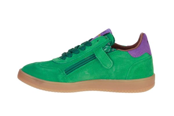 Hip Groen-Paarse Sneaker  (H1511 GREEN) - Schoenen Caramel (Sint-Job-in-’t-Goor)