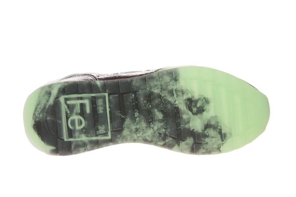 Hoff Iron Zilver-Groene Metallic Sneaker  (IRON) - Schoenen Caramel (Sint-Job-in-’t-Goor)