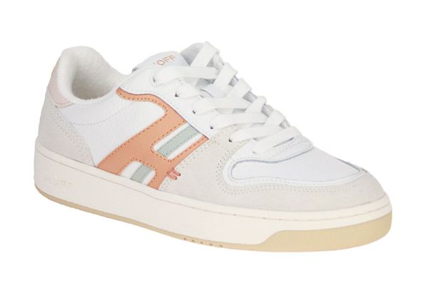 Hoff Korai Square Sneaker Wit-Oranje  (KORAISQUARE) - Schoenen Caramel (Sint-Job-in-’t-Goor)