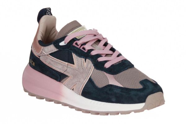 Kaotiko Detroit Faded Grijs-Roze Sneaker  (DETROIT FADED ANTRACITE) - Schoenen Caramel (Sint-Job-in-’t-Goor)