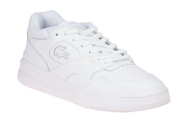 Lacoste Lineshot Witte Sneaker  (LINESHOT 223 WHT/WHT) - Schoenen Caramel (Sint-Job-in-’t-Goor)
