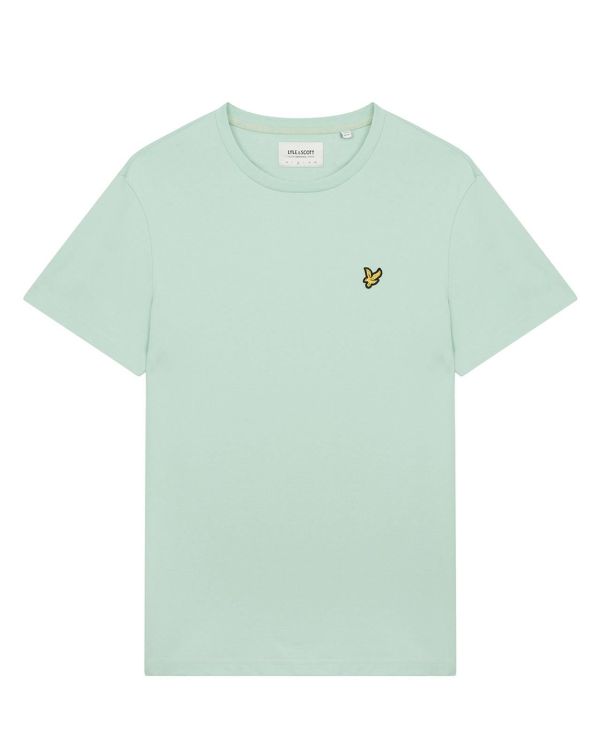 Lyle & Scott Plain T-shirt Turquoise Shadow  (TS400VOG-W907) - Schoenen Caramel (Sint-Job-in-’t-Goor)