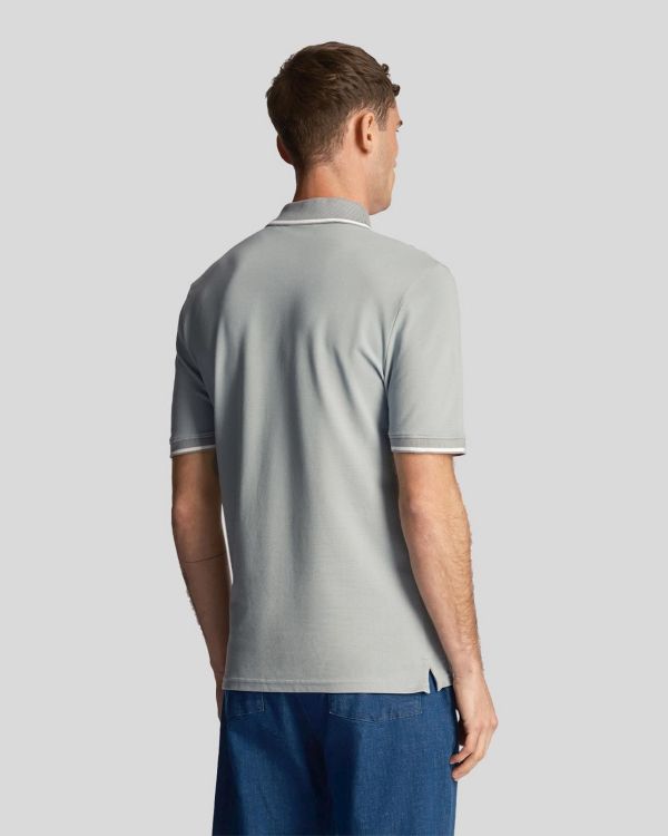 Lyle & Scott Tipped Polo Shirt Slate Blue/White  (SP1524VOG-X164) - Schoenen Caramel (Sint-Job-in-’t-Goor)