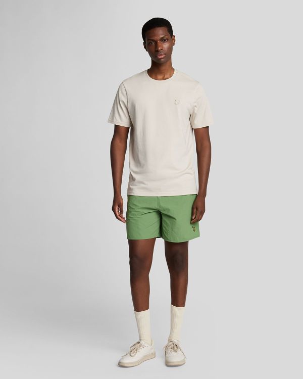 Lyle & Scott Plain Swim Short Smoke Green  (SH1204VB-X576) - Schoenen Caramel (Sint-Job-in-’t-Goor)