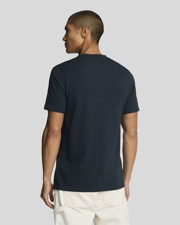 Lyle & Scott Tipped Superfine T-Shirt Dark Navy  (TS2227TON-Z271) - Schoenen Caramel (Sint-Job-in-’t-Goor)