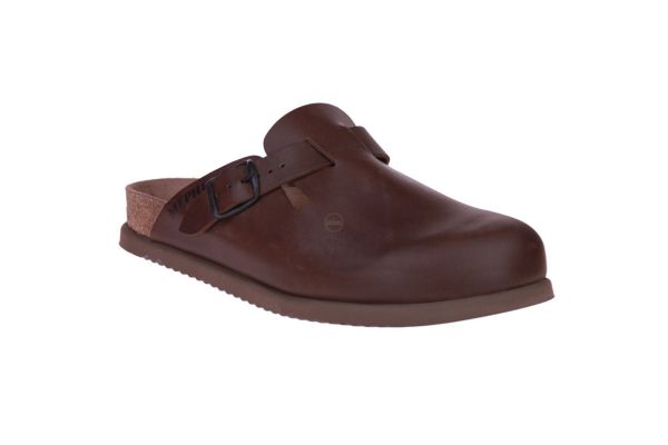 Mephisto Nathan Bruine Pantoffel  (NATHAN-3451) - Schoenen Caramel (Sint-Job-in-’t-Goor)