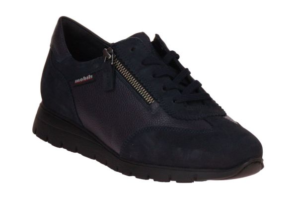 Mephisto Mobils Ergonomic Donia Blauwe Sneaker  (DONIA-9913) - Schoenen Caramel (Sint-Job-in-’t-Goor)