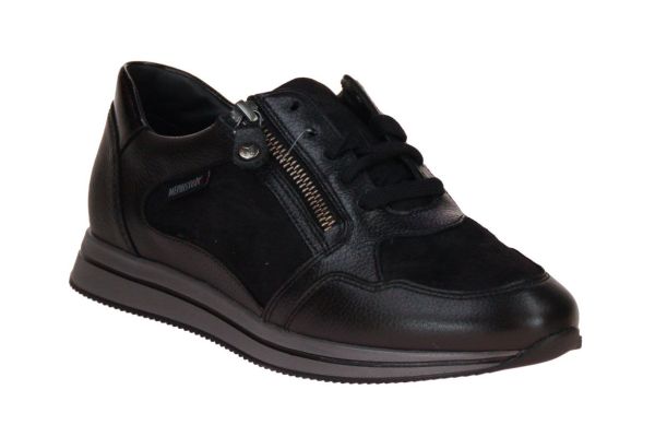 Mephisto Leenie Zwarte Sneaker  (LEENIE-1014N) - Schoenen Caramel (Sint-Job-in-’t-Goor)