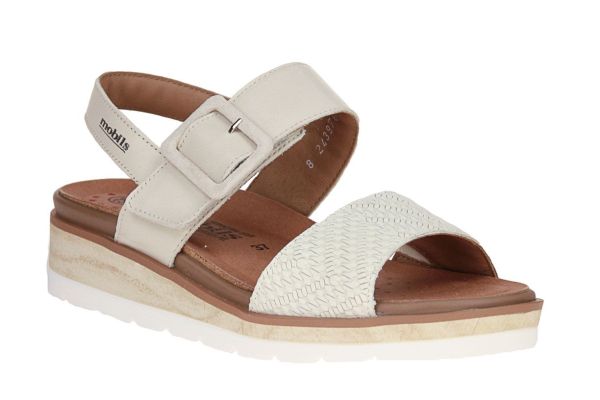 Mephisto Mobils Ergonomic Melysa Offwhite Sandaal  (MELYSA-7834) - Schoenen Caramel (Sint-Job-in-’t-Goor)