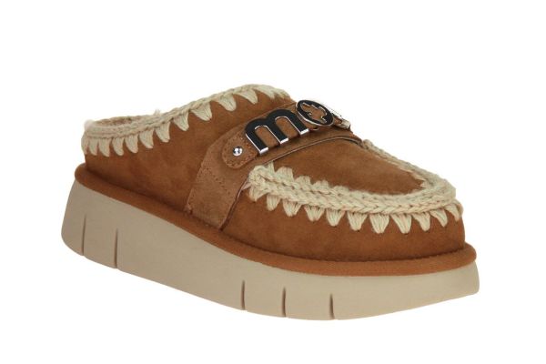 Mou Eskimo Bounce Sneaker Cognac  (FW531001A-COG) - Schoenen Caramel (Sint-Job-in-’t-Goor)