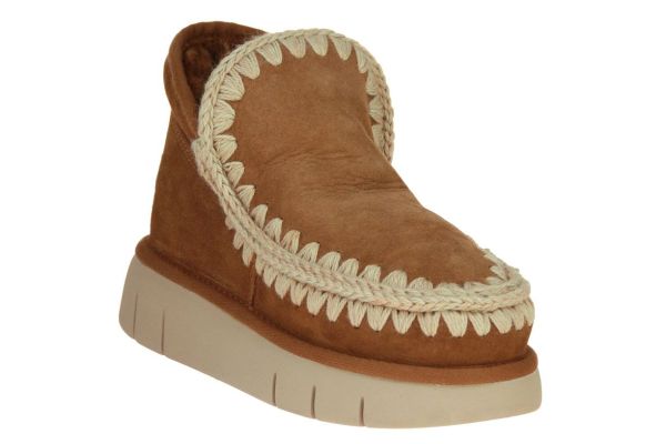 Mou Eskimo Bounce Sneaker Cognac  (FW531009A-COG) - Schoenen Caramel (Sint-Job-in-’t-Goor)