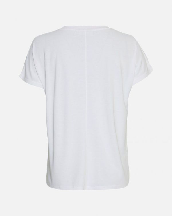 MSCH Fenya V-Neck T-Shirt Optical Snow  (18167-OPITACAL SNOW) - Schoenen Caramel (Sint-Job-in-’t-Goor)