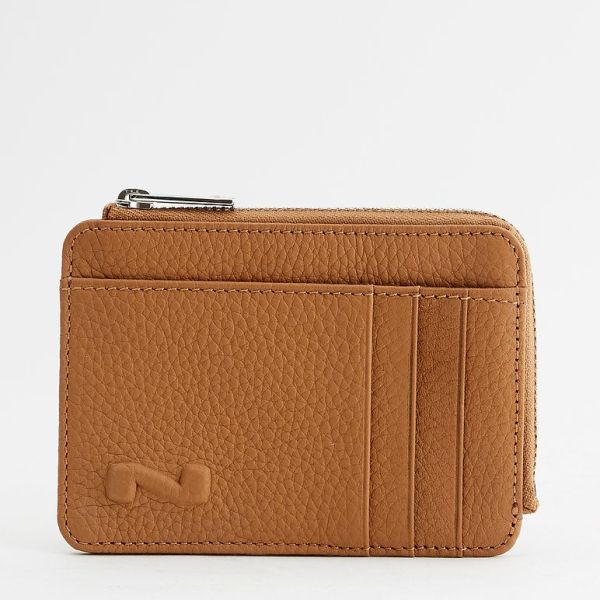 Nathan Baume Zipped Card Holder Hot Sienna  (100217/G078) - Schoenen Caramel (Sint-Job-in-’t-Goor)