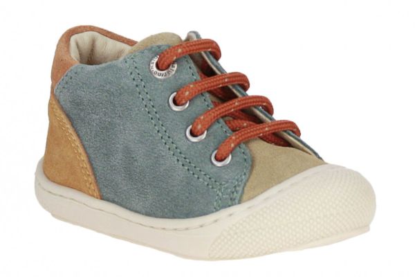 Naturino Romy Beige-Blauw Schoentje  (2015282-4D54) - Schoenen Caramel (Sint-Job-in-’t-Goor)