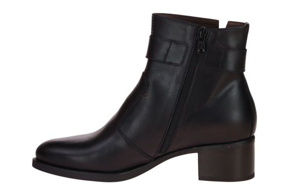 Nero Giardini Zwarte Enkellaars Gesp  (I411270D-100) - Schoenen Caramel (Sint-Job-in-’t-Goor)