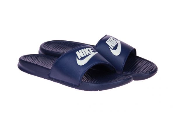 Nike Benassi JDI Blauwe Slipper  (343880) - Schoenen Caramel (Sint-Job-in-’t-Goor)