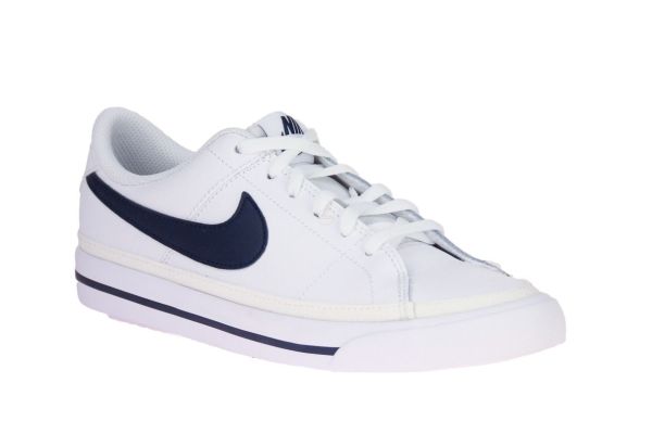 Nike Court Legacy GS Wit-Blauwe Sneaker  (DA5380-125) - Schoenen Caramel (Sint-Job-in-’t-Goor)