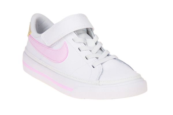 Nike Court Legacy TDV Sneaker Wit-Roze  (DA5382-115) - Schoenen Caramel (Sint-Job-in-’t-Goor)