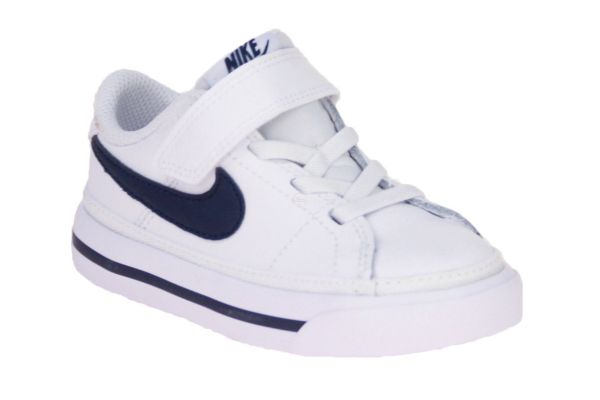 Nike Court Legacy TDV White/Midnight Navy  (DA5382-125) - Schoenen Caramel (Sint-Job-in-’t-Goor)