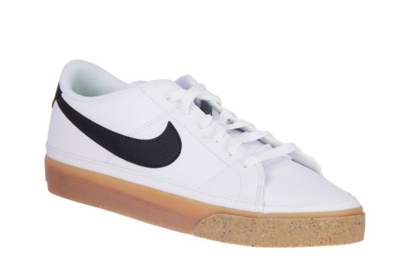 Nike Court Legacy White/Antracite-Gum Yellow  (DH3161-109) - Schoenen Caramel (Sint-Job-in-’t-Goor)