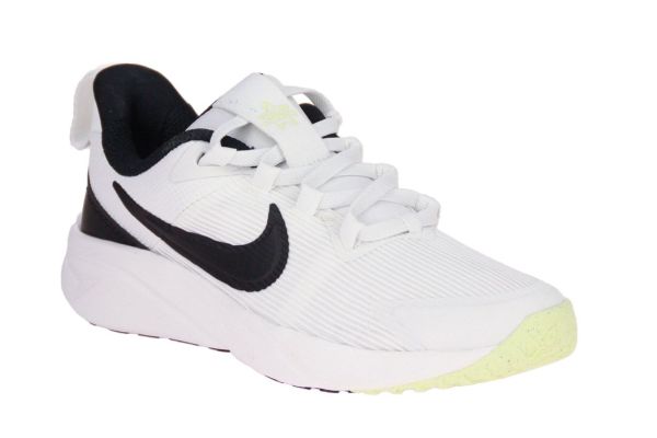 Nike Star Runner 4 GS Summit White/Black-Barely Volt  (DX7614-102) - Schoenen Caramel (Sint-Job-in-’t-Goor)