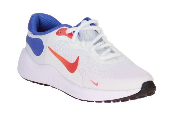 Nike Revolution 7 GS White/Team Oranje  (FB7689-102) - Schoenen Caramel (Sint-Job-in-’t-Goor)