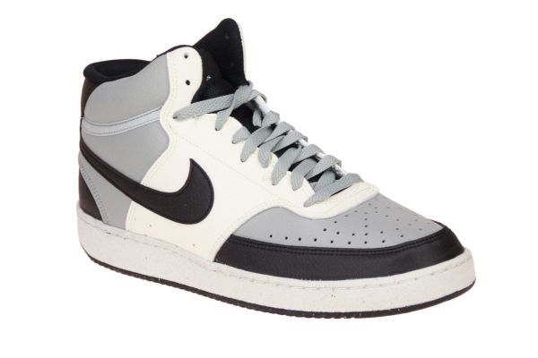 Nike Court Vision Mid Grijs-Zwarte Sneaker  (DN3577-002) - Schoenen Caramel (Sint-Job-in-’t-Goor)