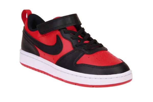 Nike Court Borough Low Recraft PS Zwart-Rood  (DV5457-600) - Schoenen Caramel (Sint-Job-in-’t-Goor)