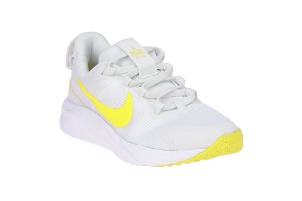 Nike Star Runner 4 PS Summit White/Opti Yellow  (DX7614-101) - Schoenen Caramel (Sint-Job-in-’t-Goor)