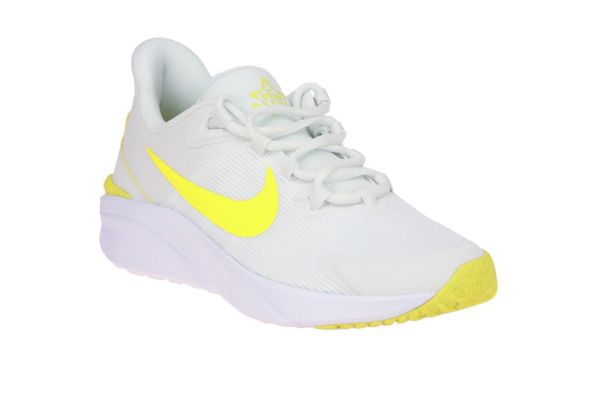 Nike Star Runner 4 Summit White/Opti Yellow  (DX7615-101) - Schoenen Caramel (Sint-Job-in-’t-Goor)