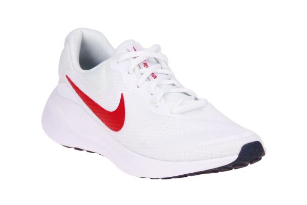 Nike Revolution 7 Wit-Rode Sneaker  (FB2207-101) - Schoenen Caramel (Sint-Job-in-’t-Goor)