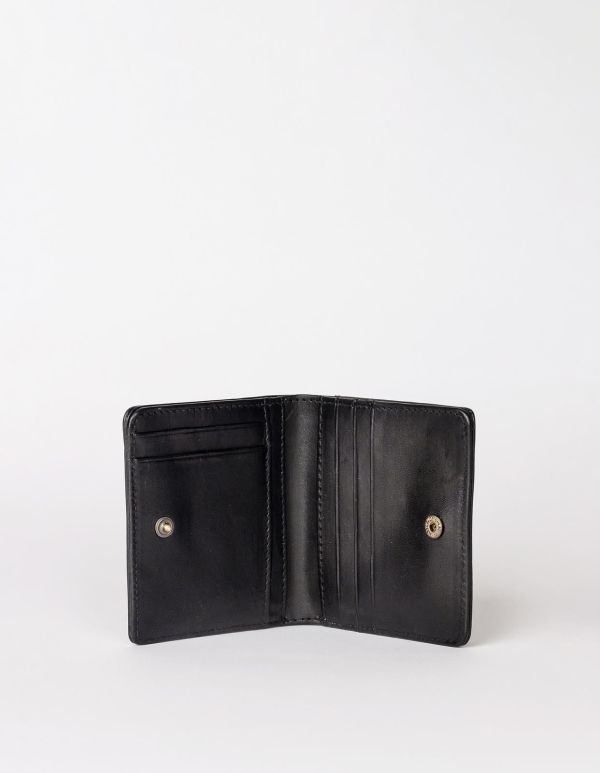 O My Bag Alex Fold Over Wallet Black Classic Leather  (OMB-E070CV) - Schoenen Caramel (Sint-Job-in-’t-Goor)