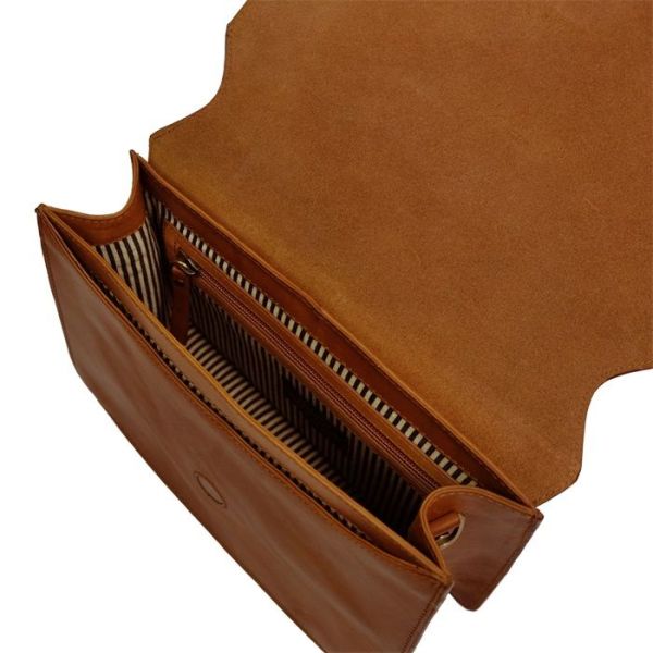 O My Bag Audrey Cognac Classic Leather  (OMB-E076BV2) - Schoenen Caramel (Sint-Job-in-’t-Goor)
