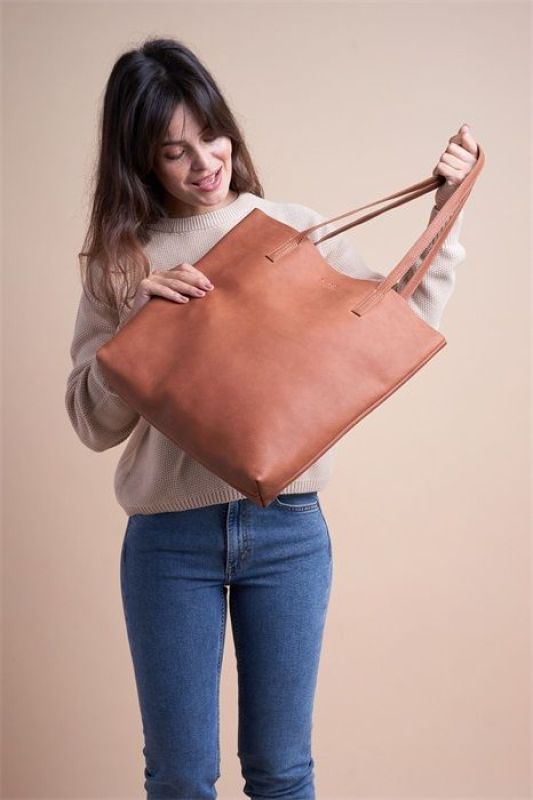 O My Bag Georgia Wild Oak Soft Grain Leather  (OMB-E079Q) - Schoenen Caramel (Sint-Job-in-’t-Goor)