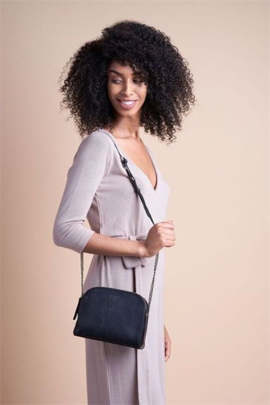 O My Bag Emily Black Stromboli Leather  (OMB-E092CS) - Schoenen Caramel (Sint-Job-in-’t-Goor)