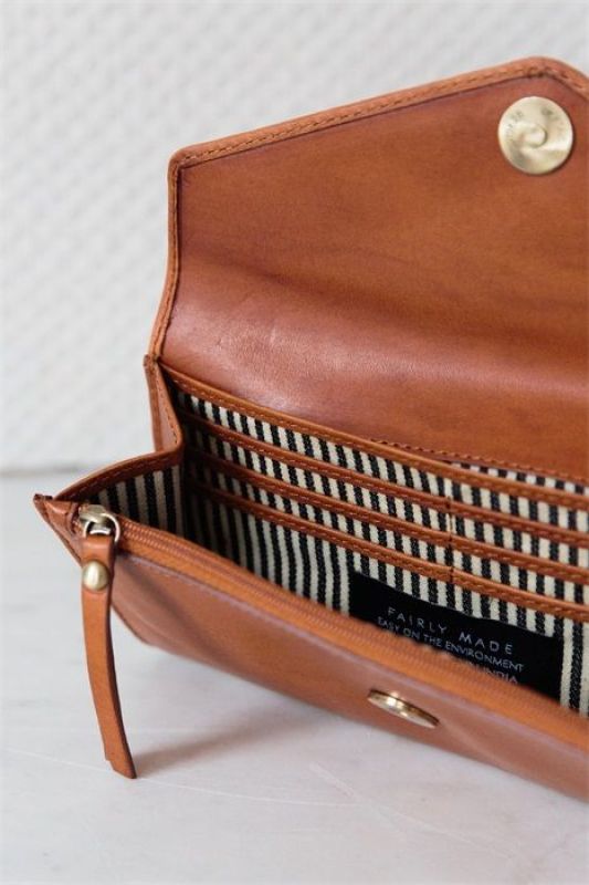 O My Bag Enveloppe Pixie - Cognac Classic Leather  (OMB-E103BV) - Schoenen Caramel (Sint-Job-in-’t-Goor)