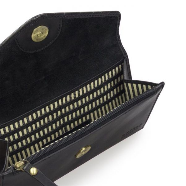 O My Bag Enveloppe Pixie Black Croco Classic Leather  (OMB-E103CVI) - Schoenen Caramel (Sint-Job-in-’t-Goor)