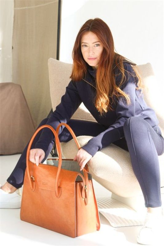 O My Bag Kate Cognac Stromboli Leather  (OMB-E150Bs) - Schoenen Caramel (Sint-Job-in-’t-Goor)