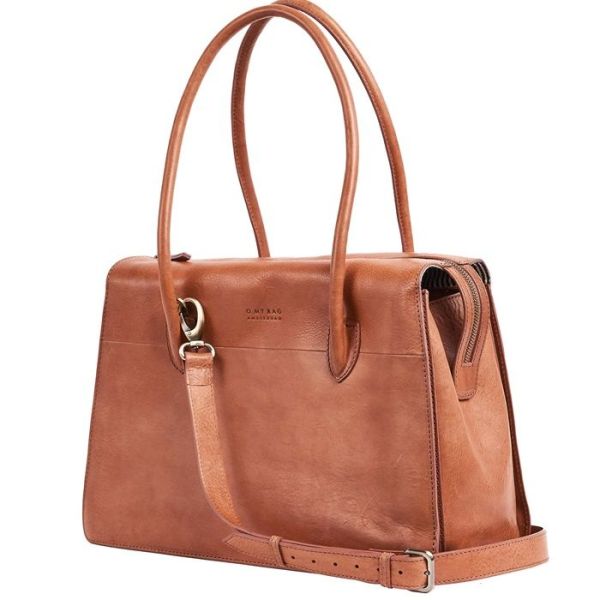 O My Bag Kate Cognac Stromboli Leather  (OMB-E150Bs) - Schoenen Caramel (Sint-Job-in-’t-Goor)