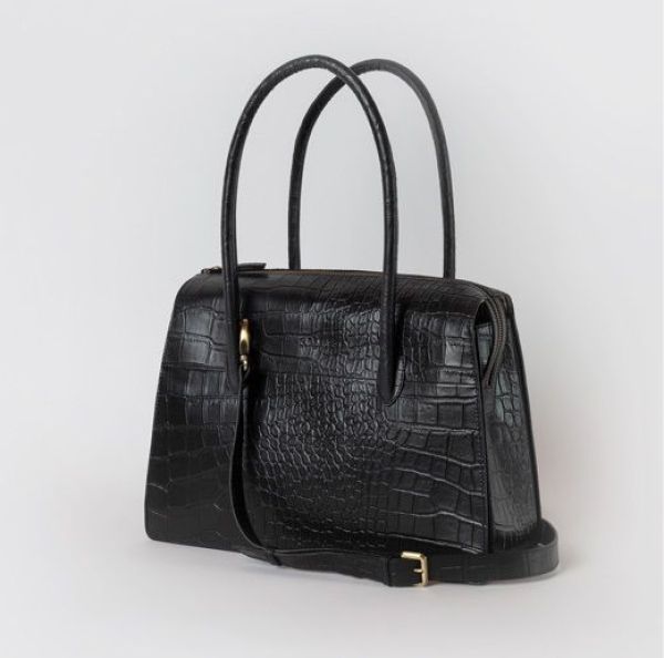 O My Bag Kate Black Classic Croco Leather  (OMB-E150CVI) - Schoenen Caramel (Sint-Job-in-’t-Goor)