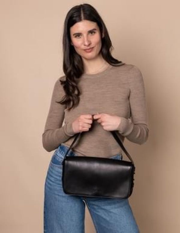 O My Bag Gina Baguette Black Classic Leather  (OMB-E154CV) - Schoenen Caramel (Sint-Job-in-’t-Goor)