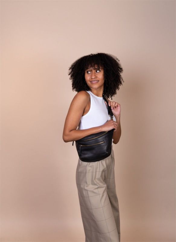 O My Bag Drem Bum Bag Black Soft Grain Leather  (OMB-E158N) - Schoenen Caramel (Sint-Job-in-’t-Goor)
