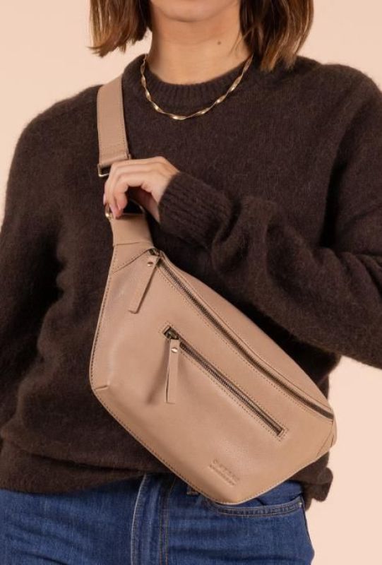 O My Bag Drew Bum Bag Sand Soft Grain Leather  (OMB-E158S) - Schoenen Caramel (Sint-Job-in-’t-Goor)