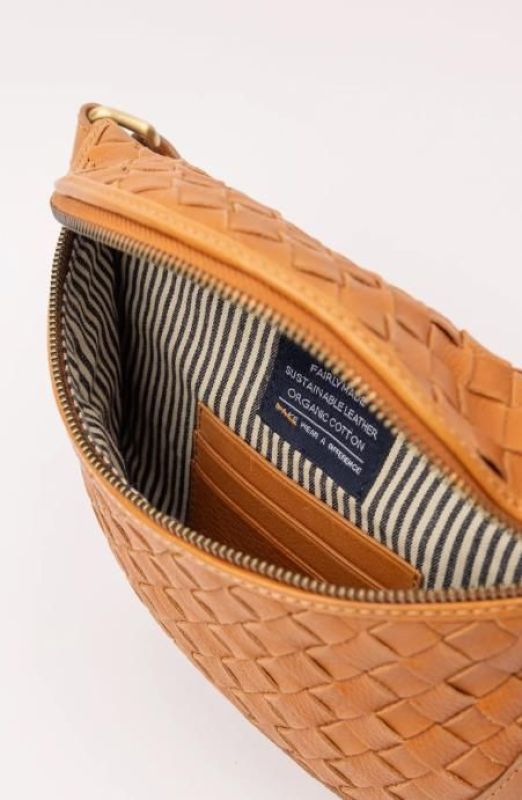 O My Bag Ray Bum Bag Wild Oak Woven Soft Grain Leather  (OMB-E197QW) - Schoenen Caramel (Sint-Job-in-’t-Goor)