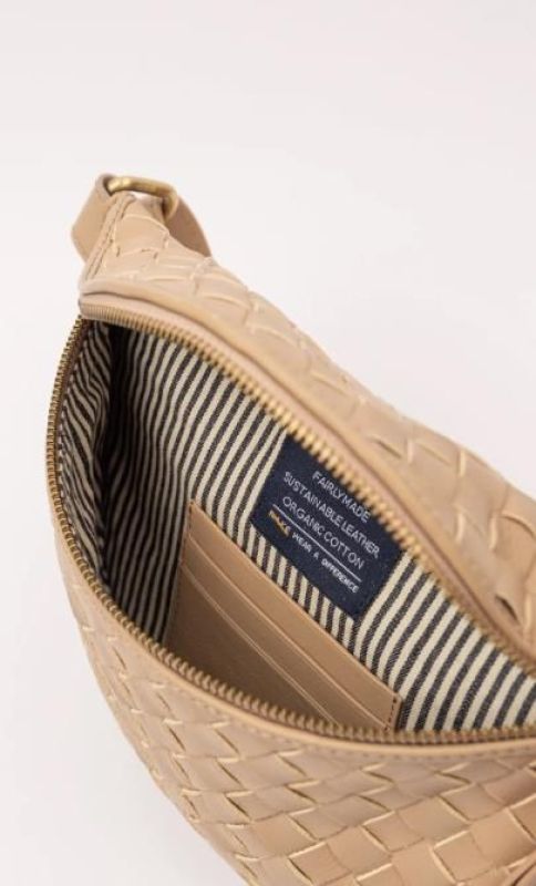 O My Bag Ray Rumbag Sand Woven Soft Grain Leather  (OMB-E197SW) - Schoenen Caramel (Sint-Job-in-’t-Goor)