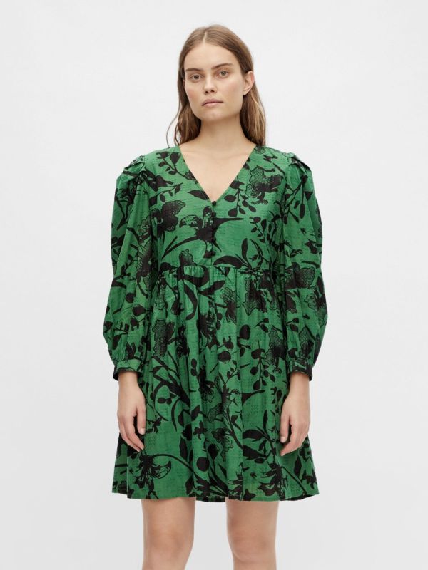 Object Bille Short Dress Green  (23037803green) - Schoenen Caramel (Sint-Job-in-’t-Goor)